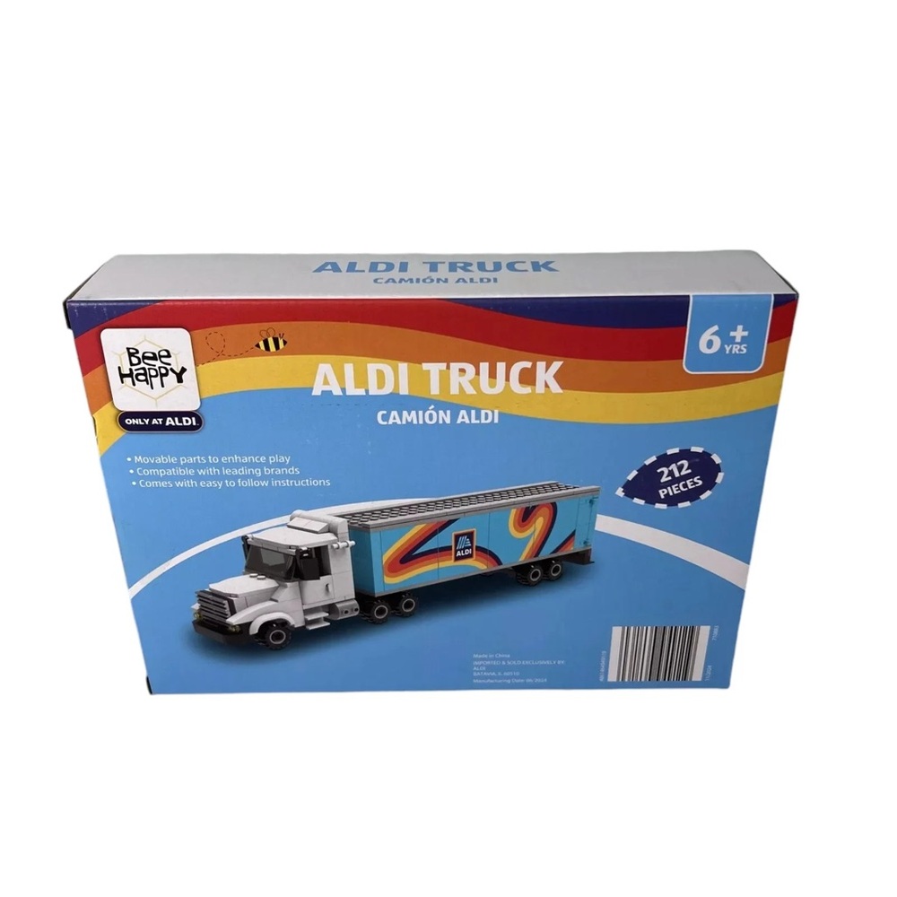 ALDI Truck Bee Happy‎ Exclusive Building Block Set (Limited Edition; 212 Pieces)
